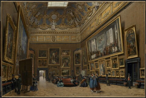 Le Salon carré en 1861