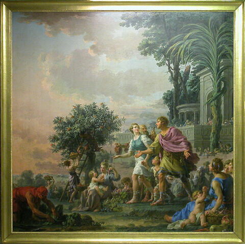 Libéralité de Cimon l'Athénien invitant le peuple à prendre les fruits de ses jardins.(Plutarque, Vie de Périclès), image 4/4