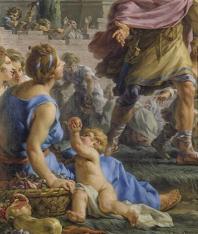 Libéralité de Cimon l'Athénien invitant le peuple à prendre les fruits de ses jardins.(Plutarque, Vie de Périclès), image 2/4