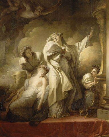 Le grand prêtre Corésus se sacrifie pour sauver Callirhoé (Pausanias, VII, 21)., image 5/6