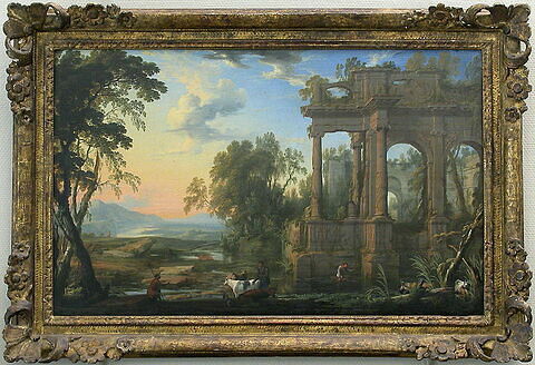 Paysage avec ruines et pasteurs, image 2/2