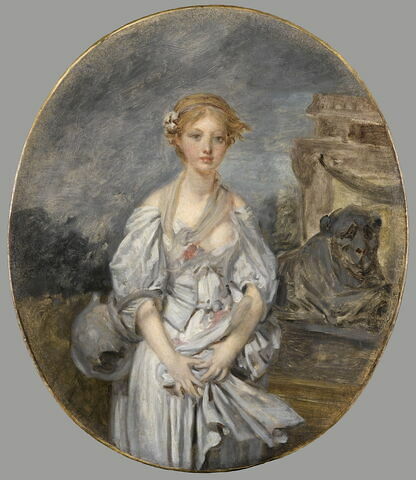 La Cruche cassée. Copie ou esquisse originale d'après le tableau original conservé au Louvre., image 1/3