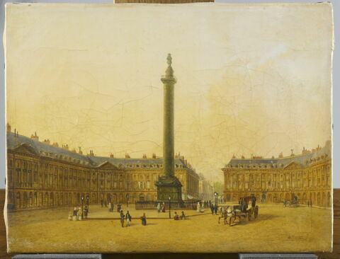 Six petites vues de Paris : Invalides, Place de la Concorde, Arc de Triomphe de l'Etoile, Pavillon de Marsan, Tuileries, Place Vendôme, Passerelle des Arts, image 13/17