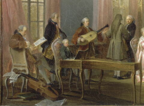 Le Thé à l'Anglaise dans le salon des quatre glaces au temple, avec toute la cour du prince de Conti, image 5/6