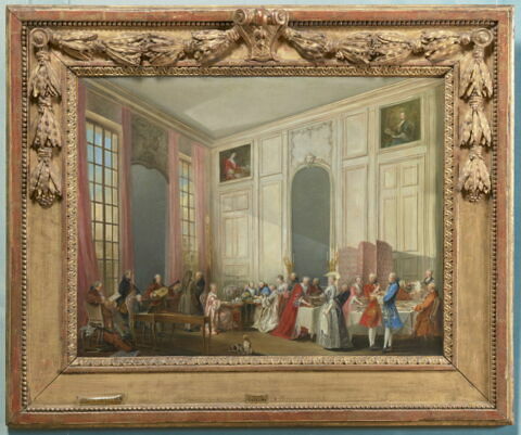 Le Thé à l'Anglaise dans le salon des quatre glaces au temple, avec toute la cour du prince de Conti, image 2/6