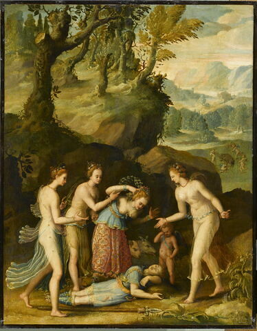 Vénus pleurant la mort d'Adonis
