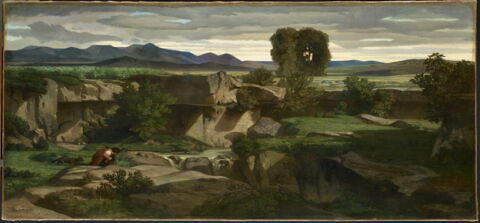 Paysage, plaine de Rome