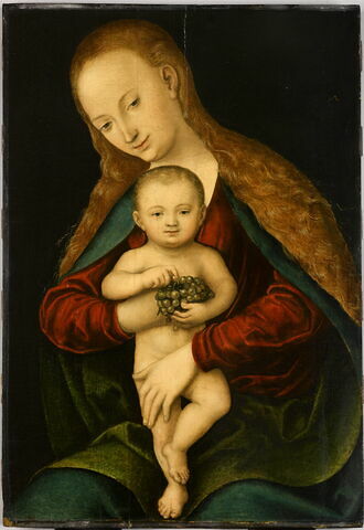Vierge avec l'Enfant tenant une grappe