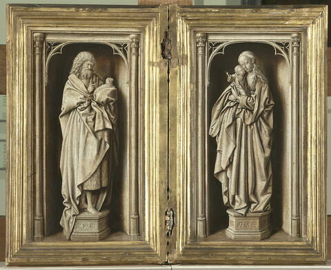 Diptyque avec saint Jean Baptiste et la Vierge à l'Enfant