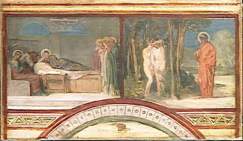 La Nativité. Adam et Ève réprimandés (esquisses pour la nef de Saint Germain des Prés), image 3/3