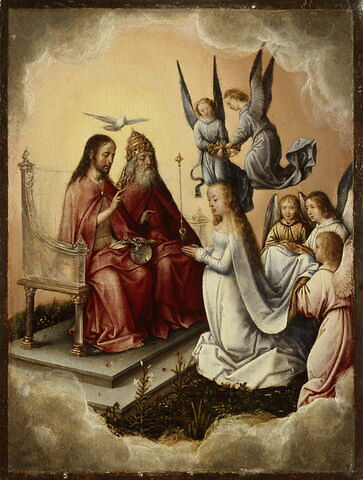 Le Couronnement de la Vierge en présence de la Sainte Trinité