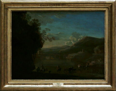 Paysage avec un troupeau traversant une rivière, image 2/3