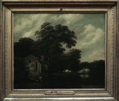 Paysage avec une laveuse de linge près d'une chaumière, image 3/3