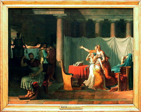 Brutus, premier Consul, de retour en sa maison après avoir condamné ses deux fils, image 7/12