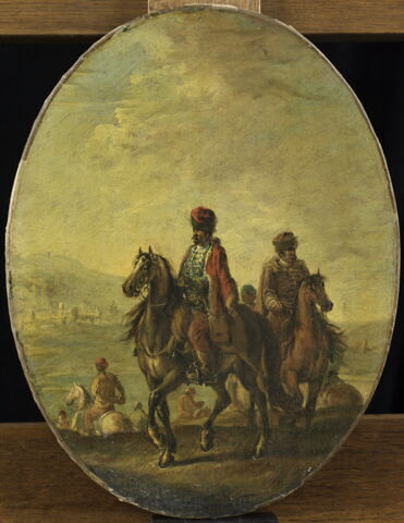 Deux cavaliers hongrois, chefs de hussards impériaux, image 2/2