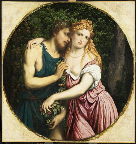 Un couple mythologique (Vénus et Anchise?)