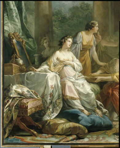 Mercure amoureux de Hersé, change en pierre Aglaure qui voulait l'empêcher d'entrer chez sa soeur, image 3/5