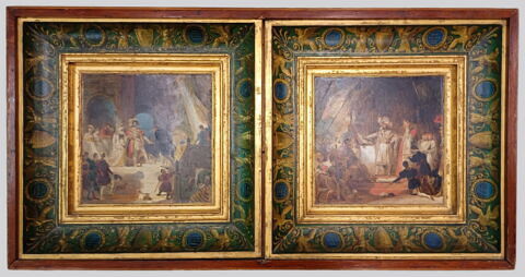 François Ier reçoit les tableaux rapportés d'Italie par le Primatice. Esquisse de plafond., image 2/6