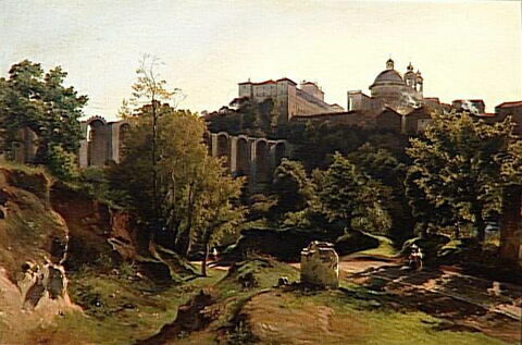 Vue d'Arricia, aux environs de Rome, dans les monts Albains, image 2/3