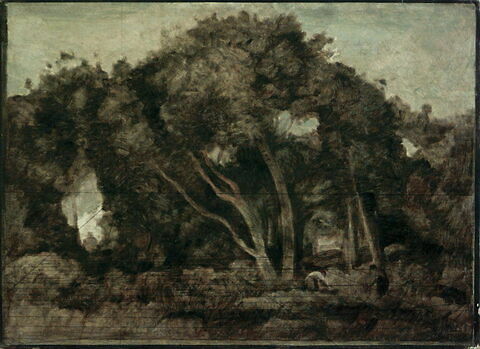 Bûcherons dans une clairière., image 2/2