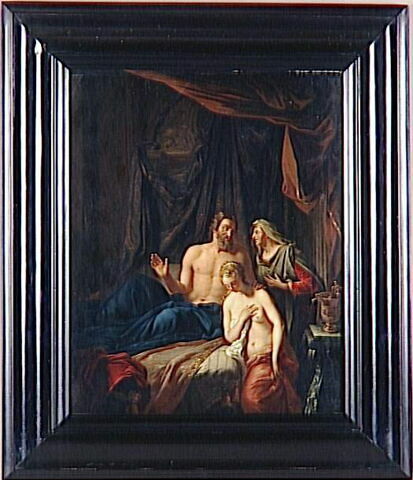 Sarah présente Agar l’Égyptienne à Abraham pour qu’elle donne à ce dernier un enfant, image 3/3
