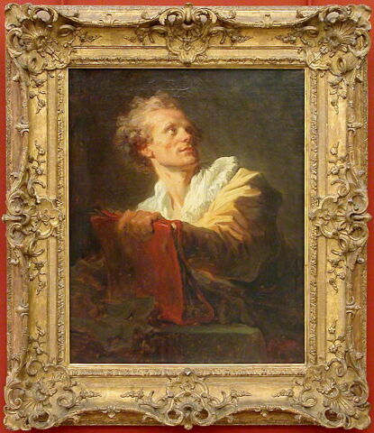 Portrait d'un jeune artiste. Charles-Paul-Jérôme Bréa (1739-1820), pastelliste et miniaturiste., image 3/4