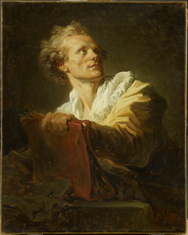 Portrait d'un jeune artiste. Charles-Paul-Jérôme Bréa (1739-1820), pastelliste et miniaturiste.