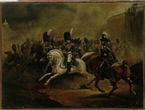 Revue militaire au Champ-de-Mars sous la Restauration, image 13/14