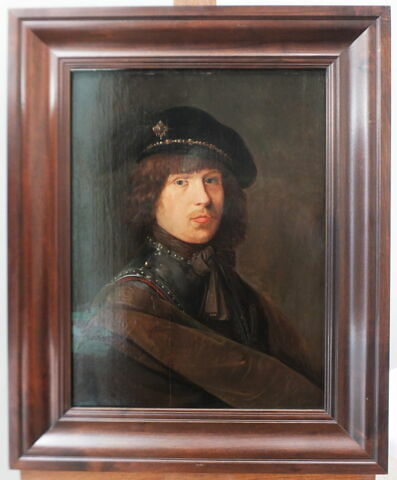 Portrait de l'artiste en cuirasse et coiffé d'un béret à plume, image 2/10