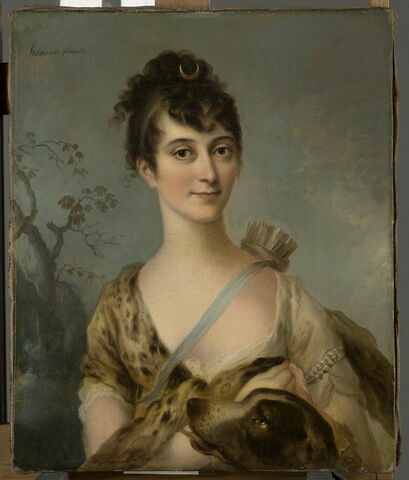 Portrait de la baronne de Villequier en Diane, image 1/18