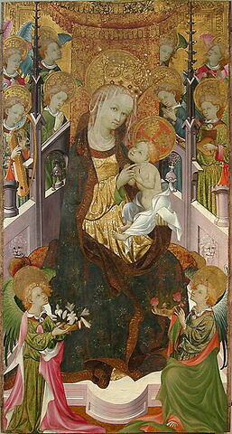 La Vierge et l'Enfant entourés d'anges, image 2/2