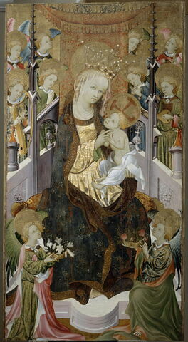 La Vierge et l'Enfant entourés d'anges, image 1/2