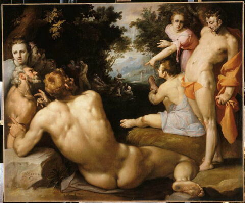 Le Baptême du Christ, 1588, image 4/7