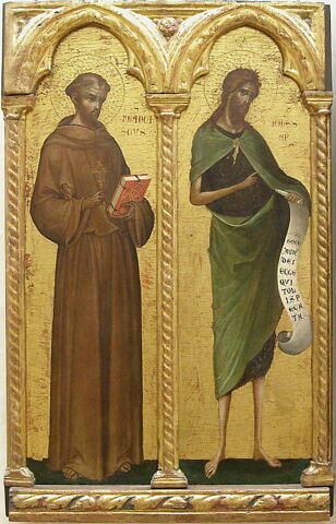 Saint François d'Assise ; saint Jean Baptiste, image 3/4