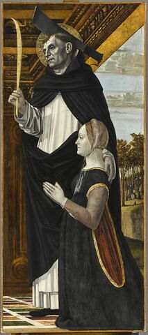Saint Pierre martyr et une donatrice