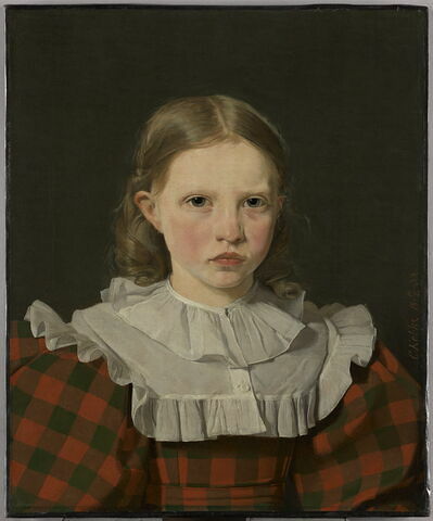 Portrait d'Adolphine Købke (1820-1880), soeur de l'artiste