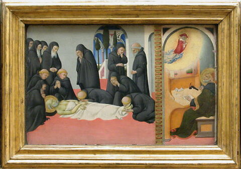 La Mort de saint Jérôme en présence de ses disciples et son apparition à l'évêque Saint Cyrille de Jérusalem, image 4/6