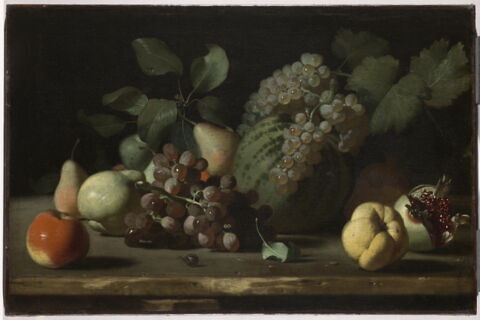 Nature morte aux raisins et à la grenade