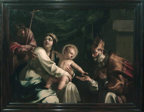 La Vierge à l'Enfant avec un évêque et saint Jacques, image 2/3
