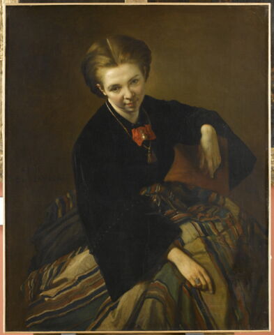 Adélaïde Boulanger, née Lemoinier-Delafosse (1829-après 1900), femme de l'artiste, plus tard Mme Vallée., image 2/3