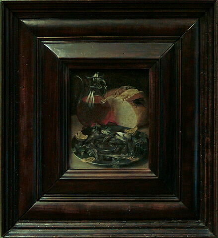 Nature morte au flacon de vin et aux petits poissons, image 2/4