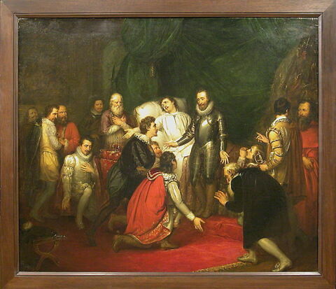 Henri III à son lit de mort, en 1589, image 2/3