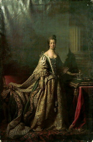 Portrait de la reine Charlotte (1744-1818), en robe de couronnement, image 7/7