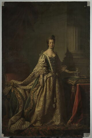 Portrait de la reine Charlotte (1744-1818), en robe de couronnement, image 2/7