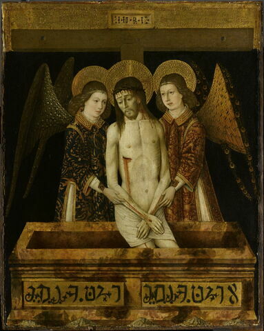 Le Christ mort entre deux anges