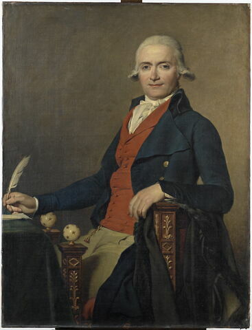 Gaspard Meyer (1749-après 1799), ministre plénipotentiaire de la République Batave, dit L'homme au gilet rouge., image 1/2