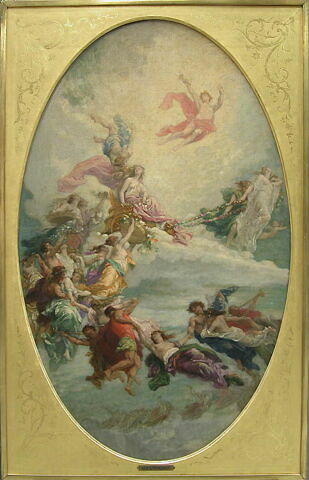 Plafond :Le Triomphe de Flore., image 2/2