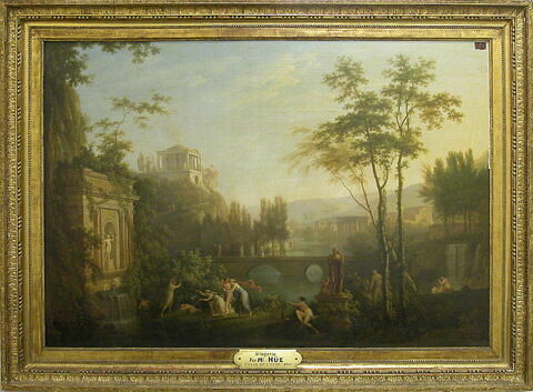 L'île d'Amour. Des Nymphes enlèvent à ce dieu ses flèches et son carquois., image 4/4