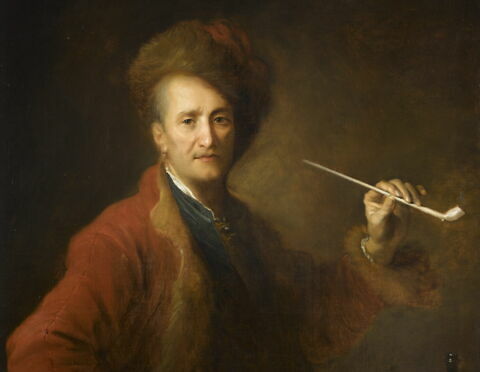 Portrait d'homme en costume polonais, une pipe à la main, image 2/5