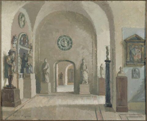 La galerie haute des sculptures italiennes du musée du Louvre